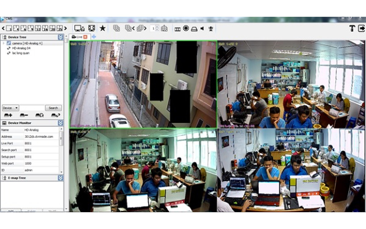 Hướng dẫn xem camera Sambo tr&ecirc;n m&aacute;y t&iacute;nh v&agrave; phần mềm CMS