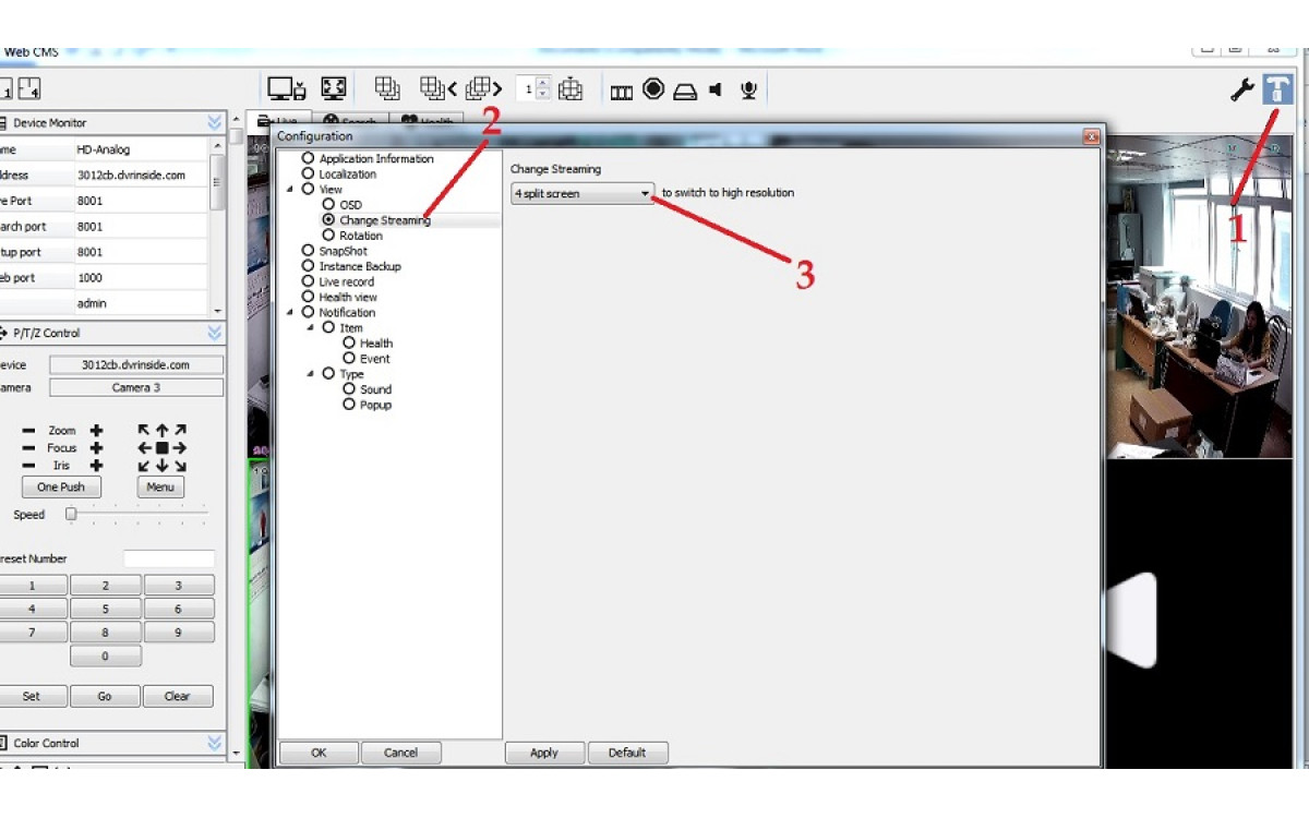 Hướng dẫn xem demo h&igrave;nh ảnh camera v&agrave; đầu ghi h&atilde;ng SAMBO